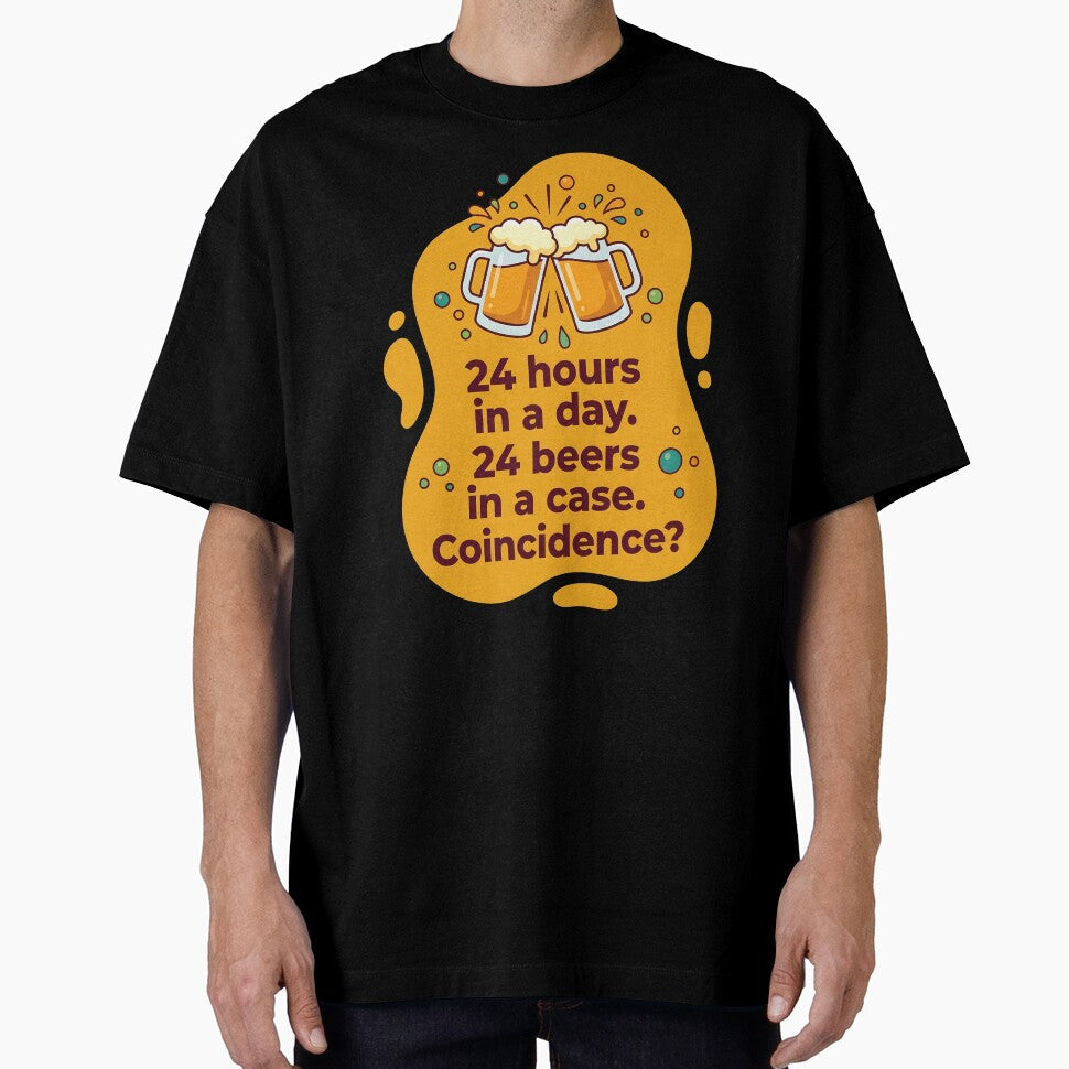 24 hours a day 24 beers in a case. coincidence? | Beer by SocialStaticz Unisex , , , Long Sleeve Tee