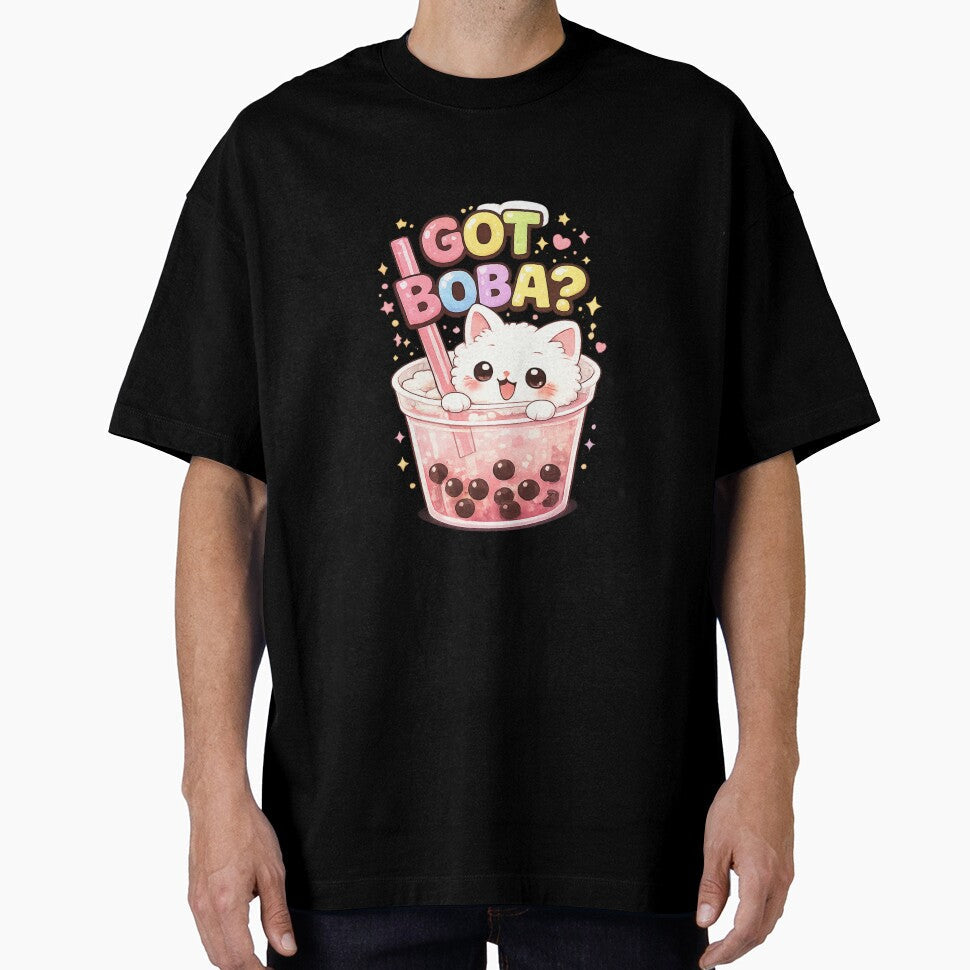 Lumi Cute Cat – Got Boba by Mochi Studio Unisex , , , Long Sleeve Tee