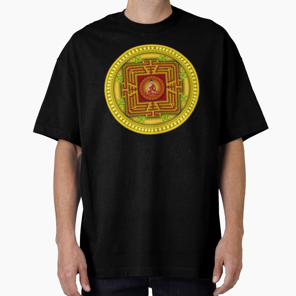 Beautiful Buddha secret geomertical yantra for peace , good health and prosperity. by aruvanita