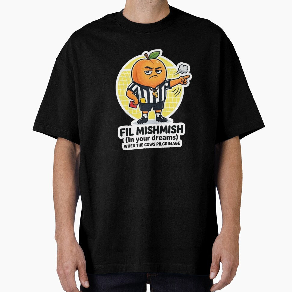 Fil Mishmish – Funny Referee Orange Sticker Design by RDcollections