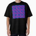 Pink Overlapping Circles on Blue– Modern Geometric Pattern Design by Cultradesign