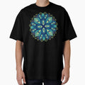 Mystical Eyes: Trippy Blue Spooky Floral Fantasy by Boriana Giormova