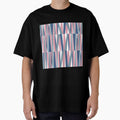Retro Angular Stripes Pink and Blue by QuestingPixel