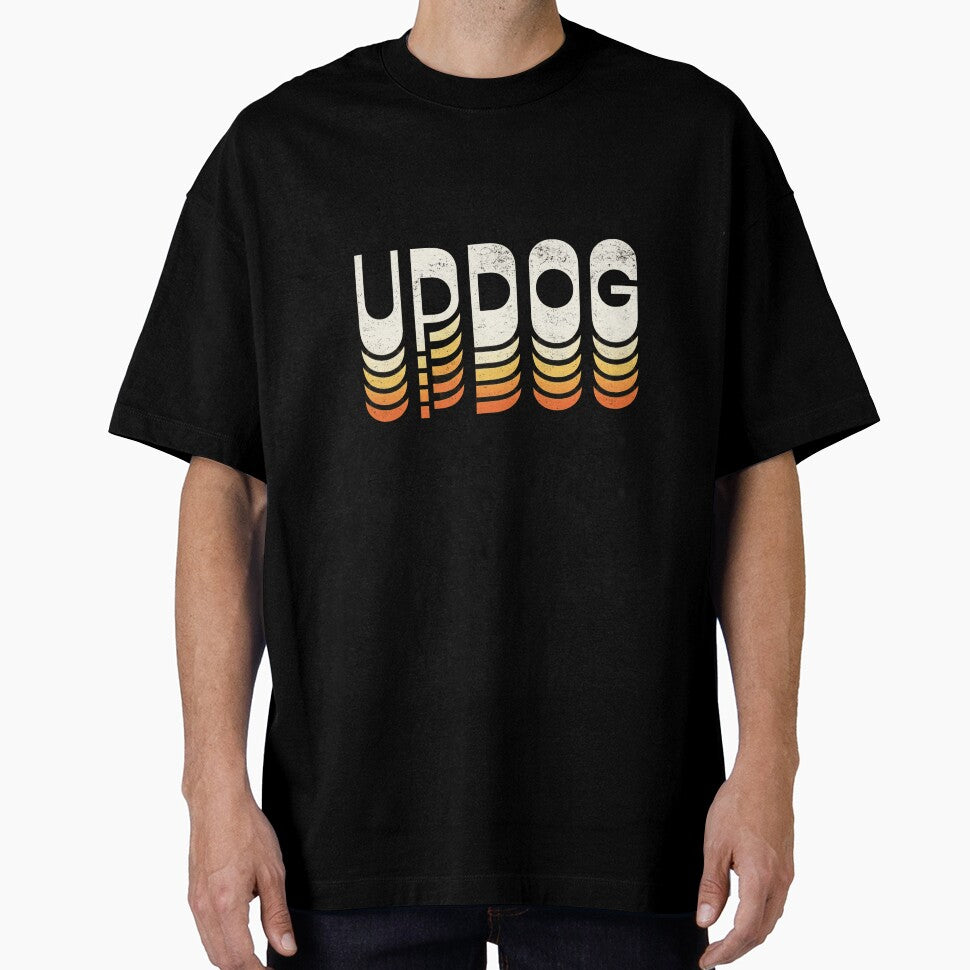 Updog Funny Meme Retro Vintage Stripe Humor by ZEtexaxe Unisex , , , Long Sleeve Tee