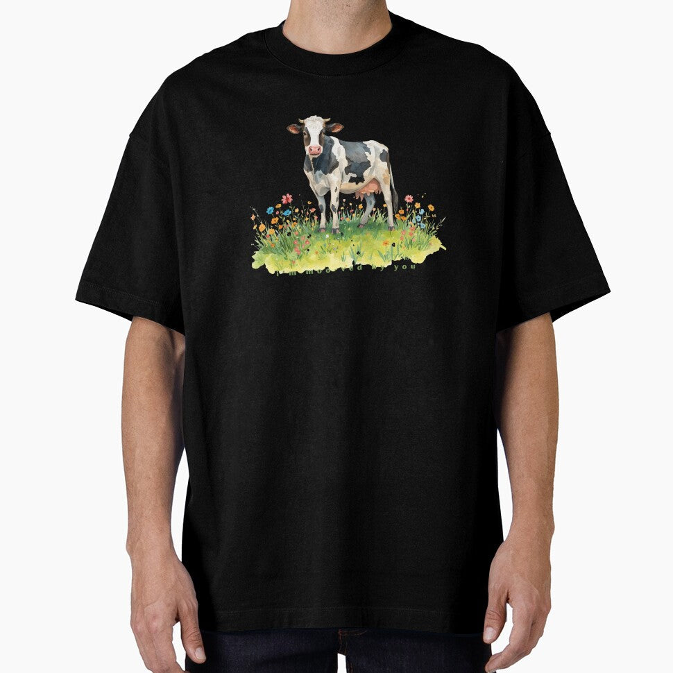I’m Moo-ved By You - Cute Pun | TeeHee Puns Funny Design by TeeHee Puns Unisex , , , Long Sleeve Tee