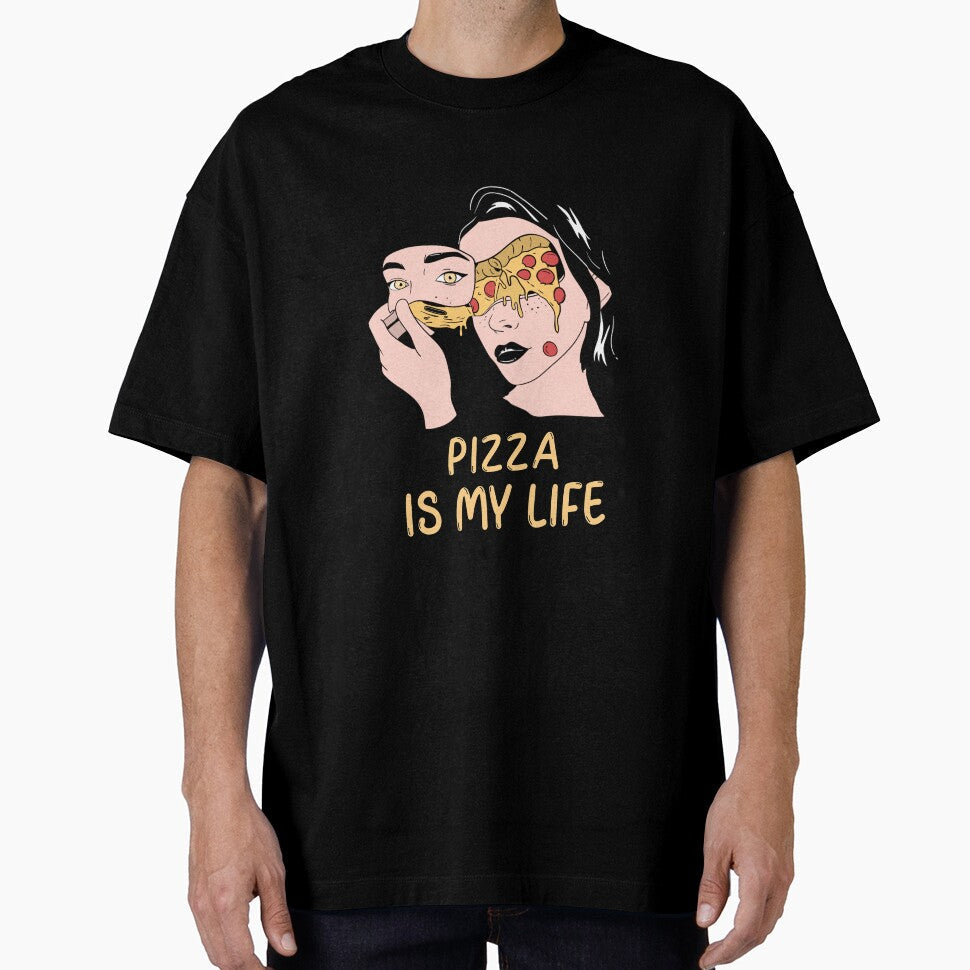 Pizza Is My Life (Face) by SacredsDesigns Unisex , , , Long Sleeve Tee