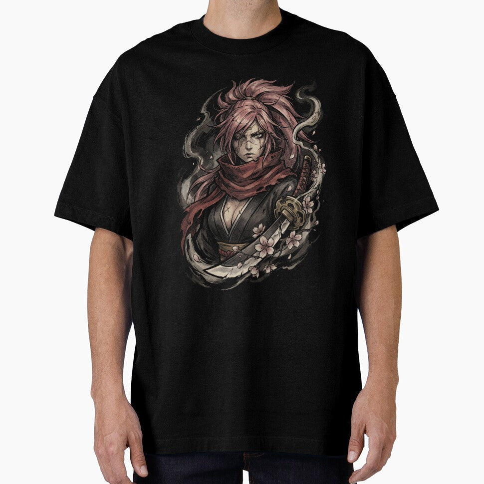 Baiken Guilty Gear Relaxed – Modern Japanese Casual Art by Senpaiwaves Unisex , , , Long Sleeve Tee
