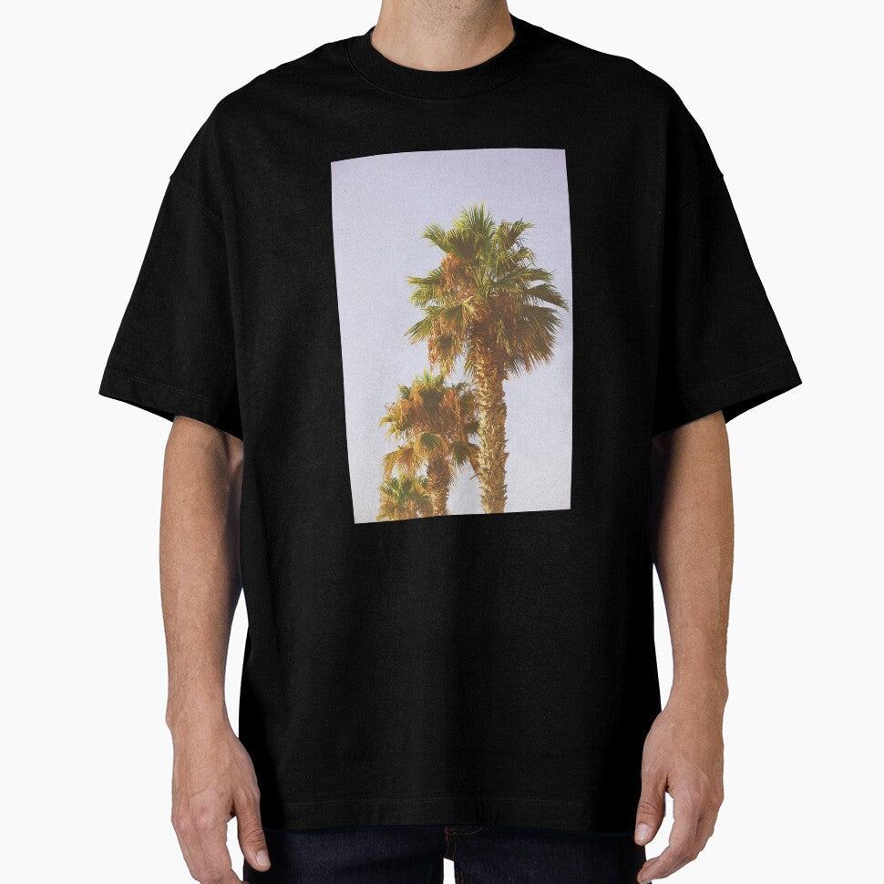 Old Palm Trees in Tropical Beach - Summer Nature Photography by CarolinaReina Unisex , , , Long Sleeve Tee