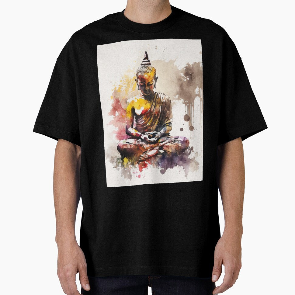 meditation buddha watercolor by shokA Design