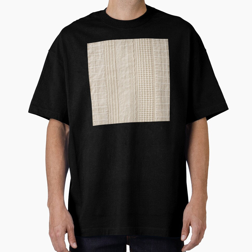 Natural Cotton Structure Textile Pattern by frumixart Unisex , , , Long Sleeve Tee