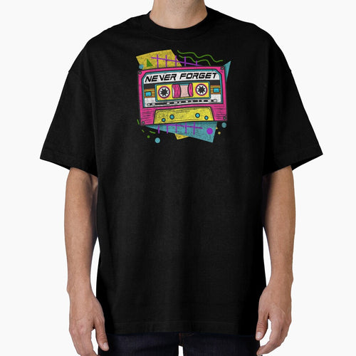 90s Never Forget - Vintage Cassette T-Shirt by biNutz