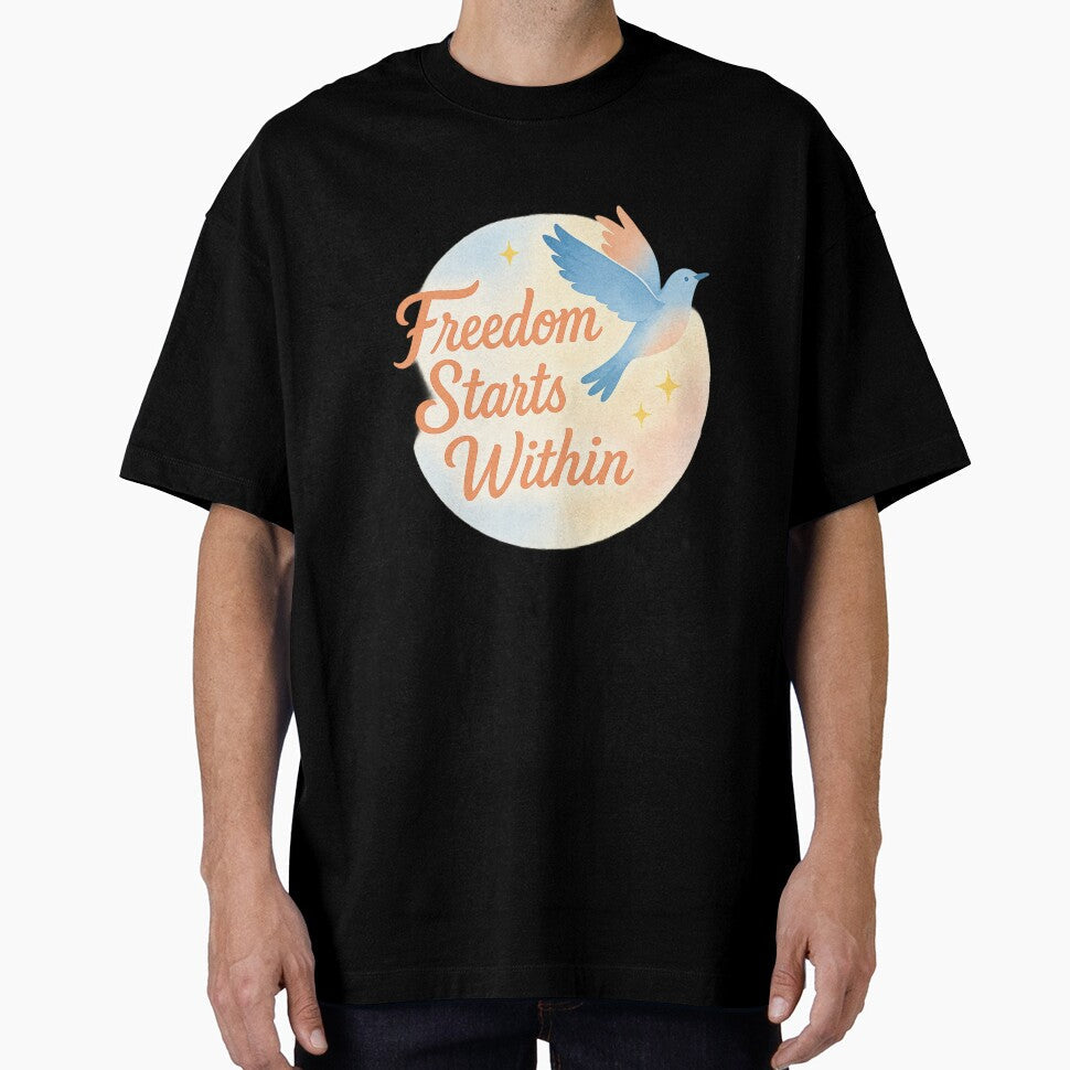 Freedom Starts Within – Inspirational Self-Love Pastel Design by VIBE CRAFT STUDIO Unisex , , , Long Sleeve Tee