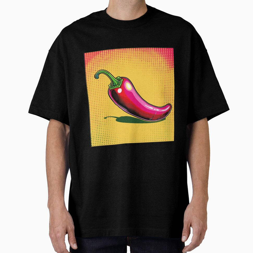 Chilli Pop Art 3 by AstroRisq Unisex , , , Long Sleeve Tee