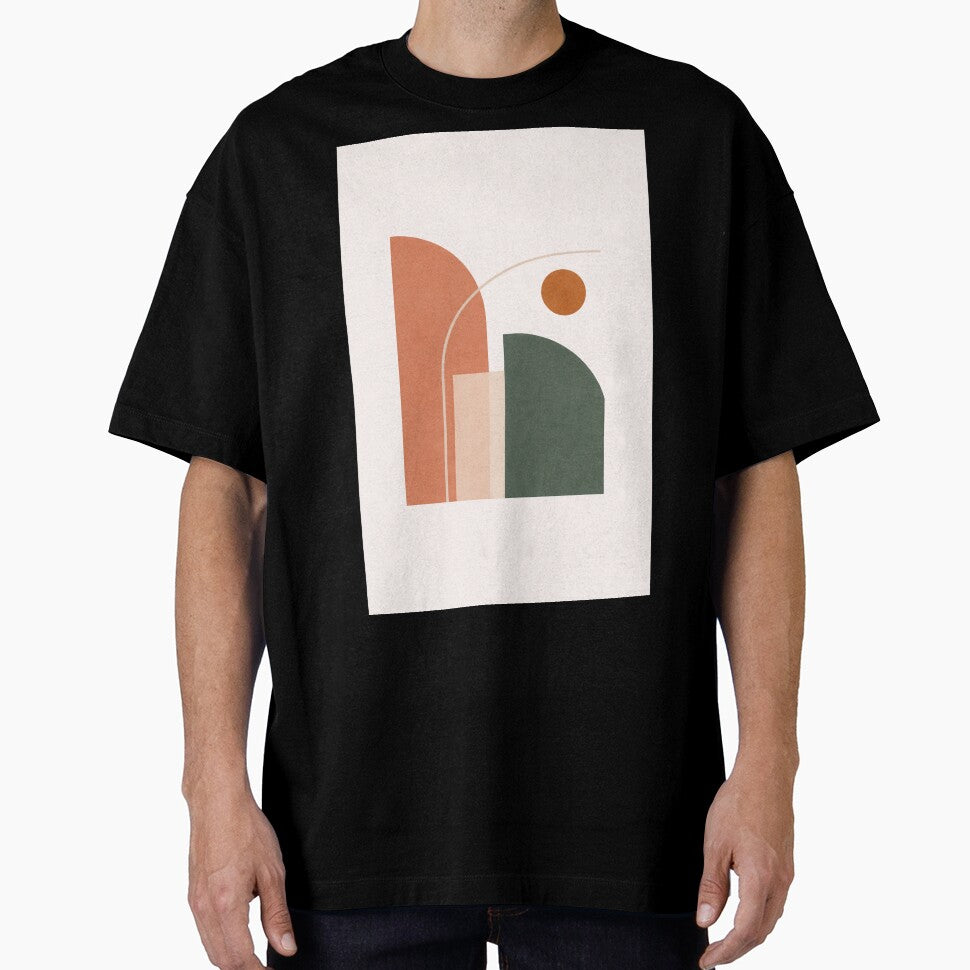 Earth Tones Geometry – Modern Minimalist Abstract Art by DrizzyV