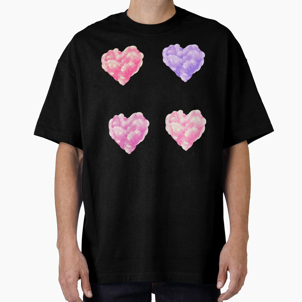 Heart cotton candy sticker by DesignPMG Unisex , , , Long Sleeve Tee