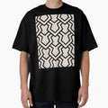 Black and Beige Tessellation Line Pattern 5 Pairs DE 2022 Popular Color Crisp Muslin DE6212 by ColorOfTheYears