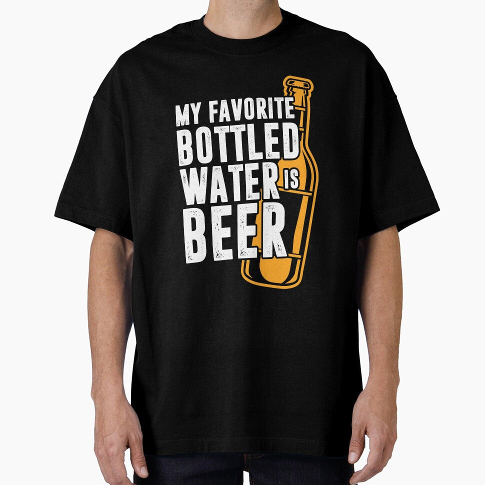 My Favorite Bottled Water Is Beer by mmos Unisex , , , Long Sleeve Tee