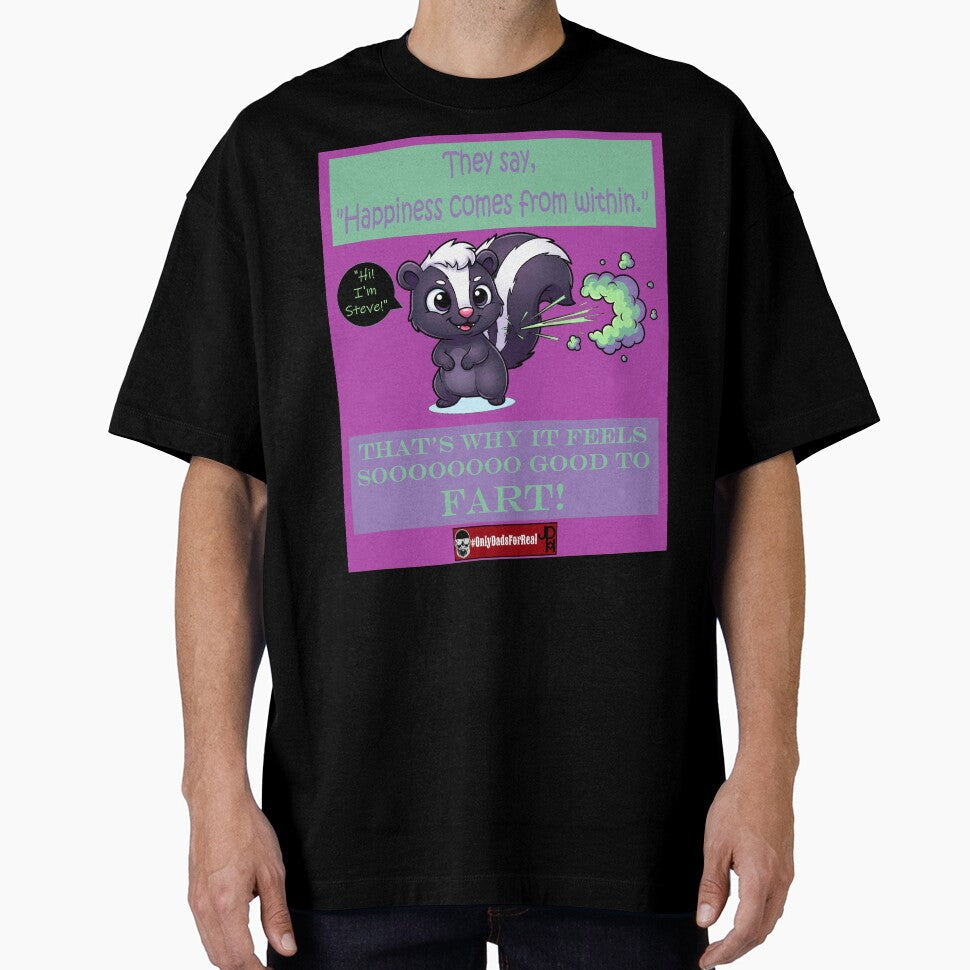 Farting Skunk (Purple) *More Colors Available in Collection by OnlyDadsForReal Unisex , , , Long Sleeve Tee