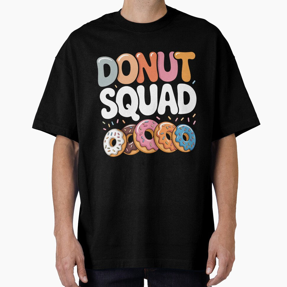 Donut Squad: Funny Donut Lover Clipart Birthday Party Sweet Dessert Bakery Art by NewaveBoutique