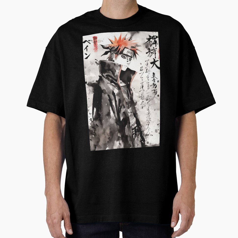 Pain Sumi-e by AnimeArsenalPrints Unisex , , , Long Sleeve Tee