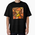 Geometric Stained Glass In Neutral Tones by Gsallicat
