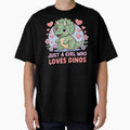 Cartoon Dinosaur, Just A Girl Who Loves Dinos by graphic-genie Unisex , , , Long Sleeve Tee