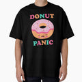 Donut Panic Funny Donuts Cute Kawaii Doughnut Retro Japanese by gkao Unisex , , , Long Sleeve Tee
