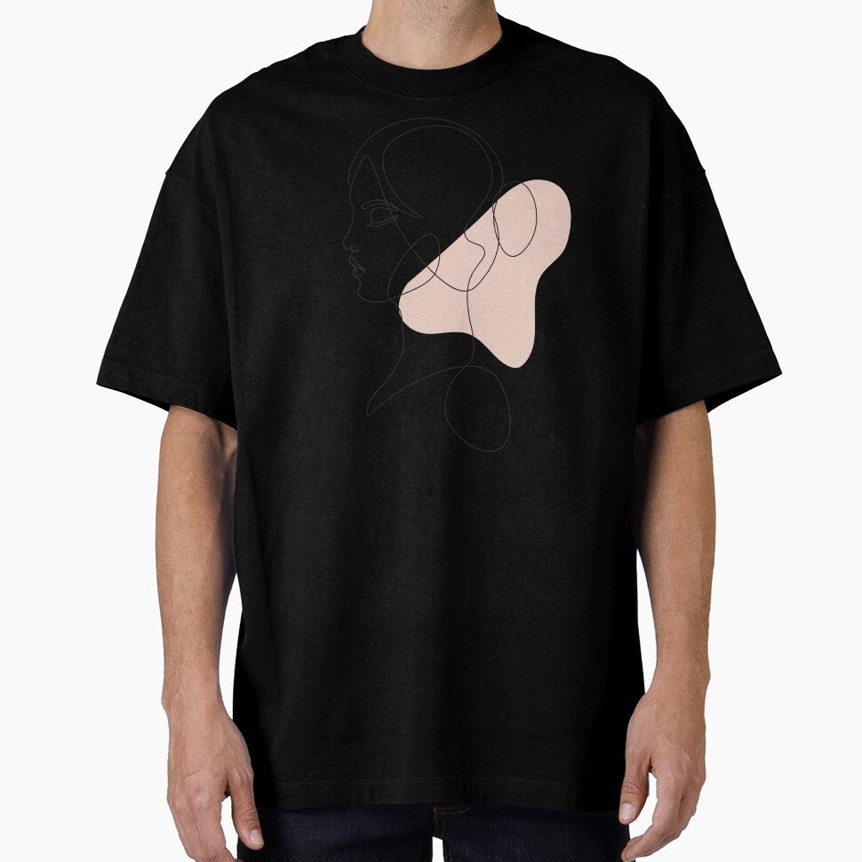 Minimalist Continuous Line Drawing and Soft Color Block by ZentroShop
