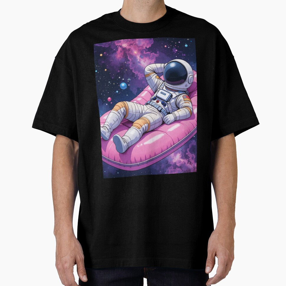 Chill Astronaut Floating in Space by PixelVibe782