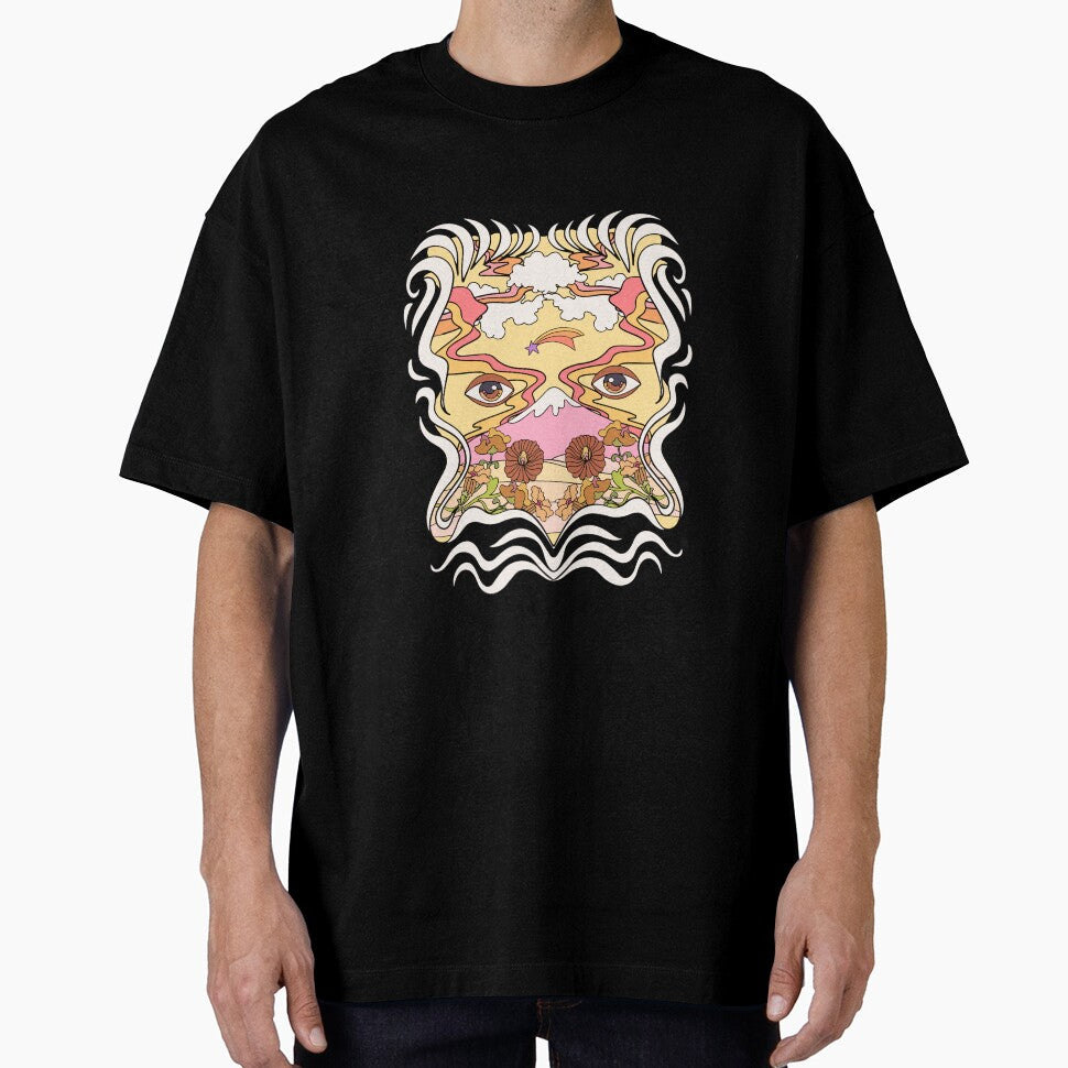 Psychedelic abstract face hippie style by NKTN