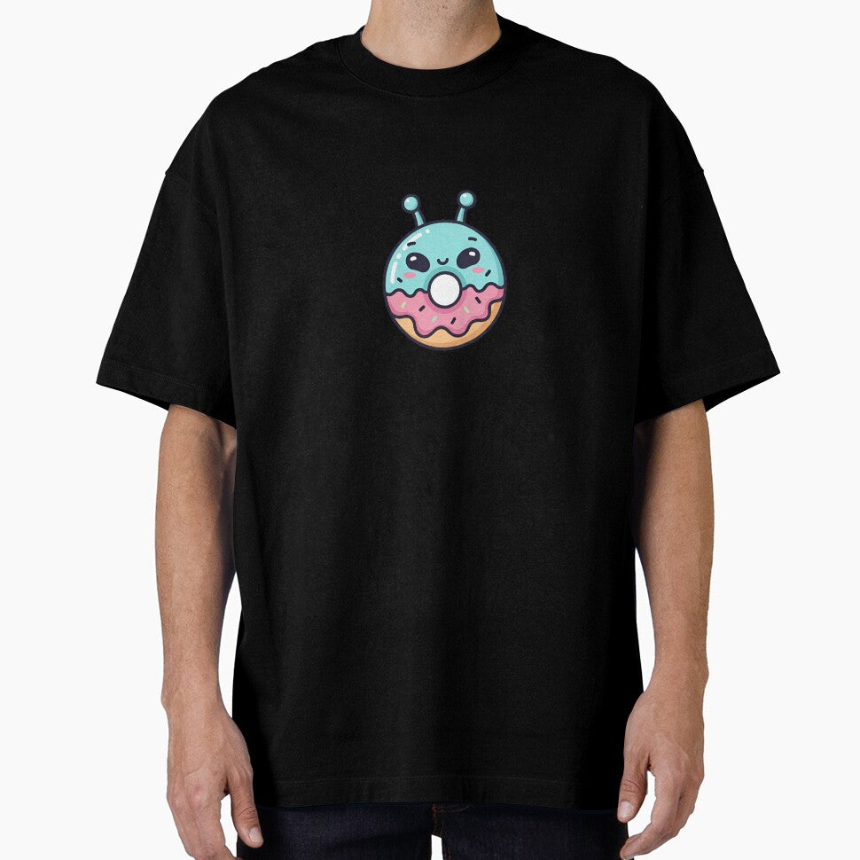 whimsical donut character with pink and blue frosting and sprinkles by VerizalShop Unisex , , , Long Sleeve Tee