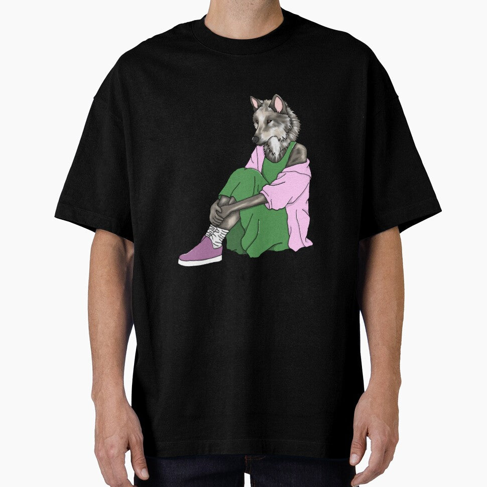 Stacey the Wolf by FancyNotions Unisex , , , Long Sleeve Tee