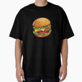 Burger Tasting Guy (Black) by sunset-capturer Unisex , , , Long Sleeve Tee