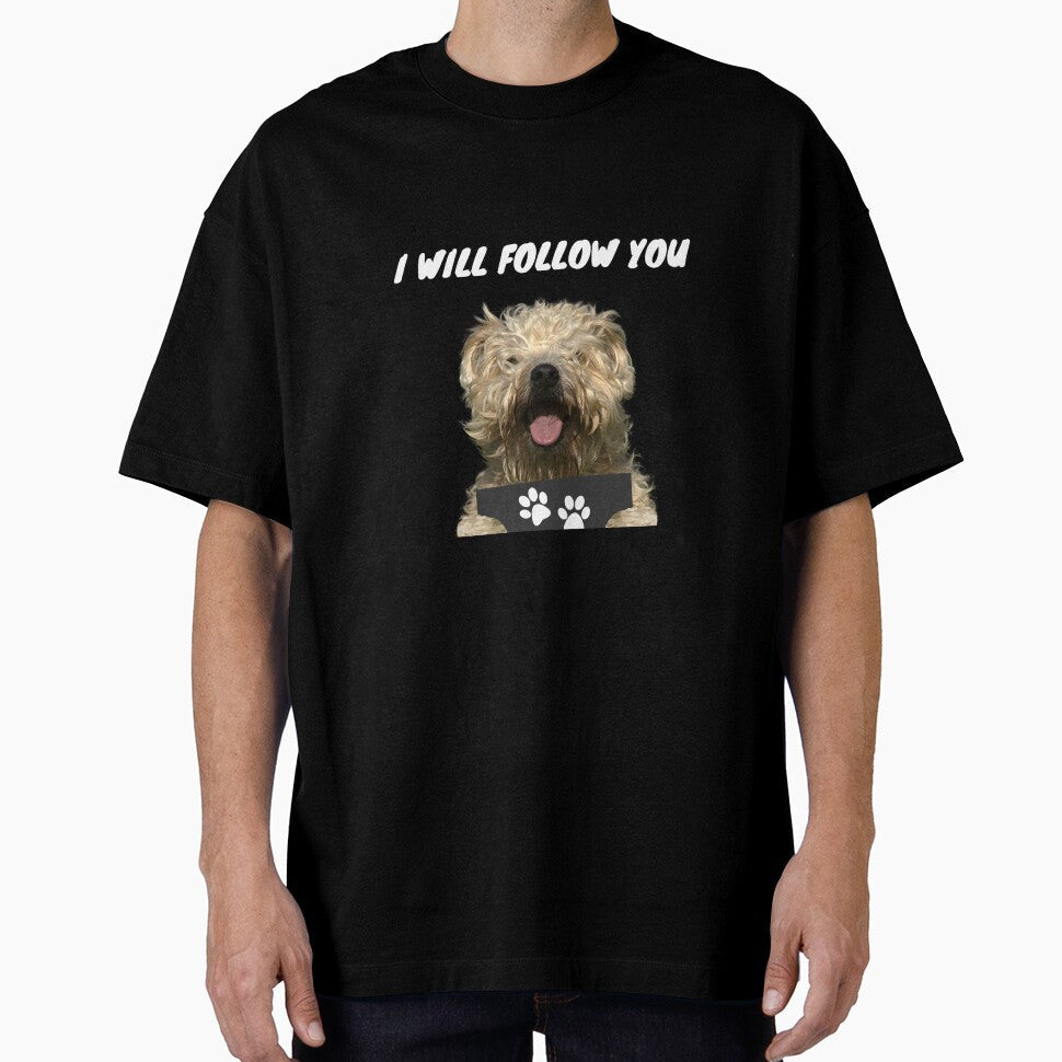 Personal Stalker Dog – Soft Coated Wheaten Terrier by More Cute Dogs Unisex , , , Long Sleeve Tee