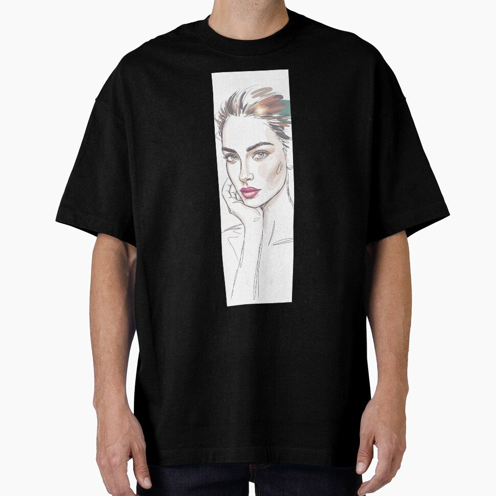 Bold Lip Line Art Portrait By Merch, Limited Edition by BRCYNTHIASHOP