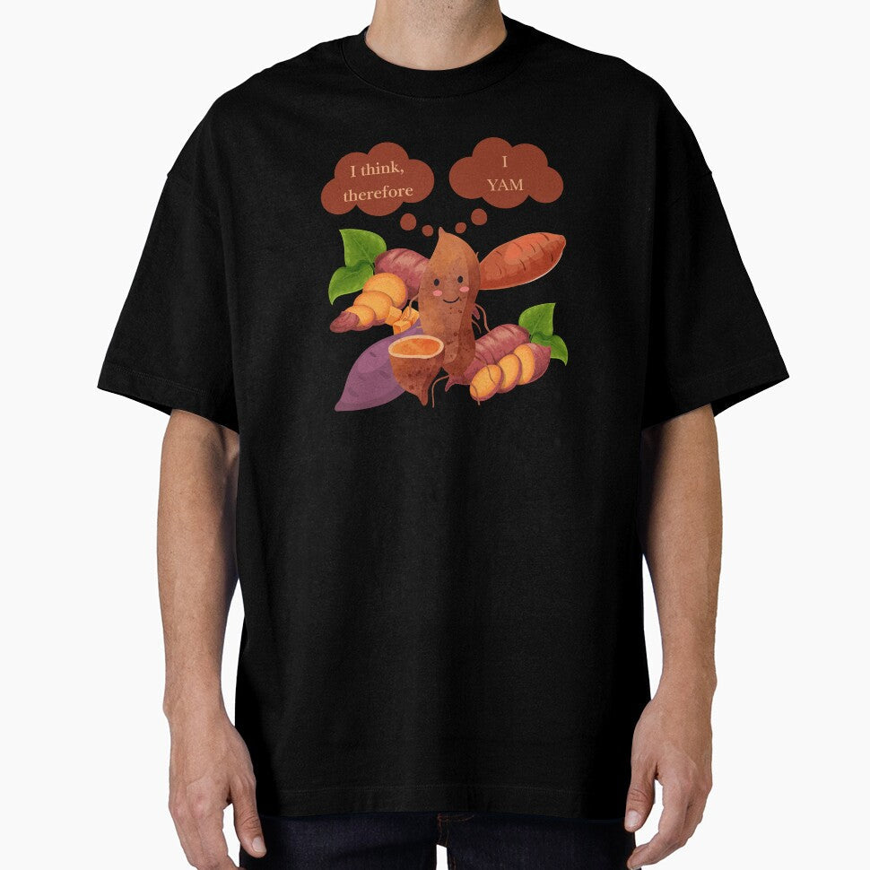 Vegetable Pun Philosopher Yam by bububabuinc Unisex , , , Long Sleeve Tee