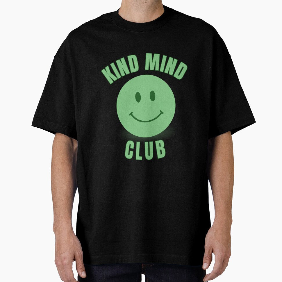 Kind Mind Club | Self Compassion Tee | Positive Message Top | Smiley Face shirt | Exclusive Club Merch ‎ by Stanbeststore