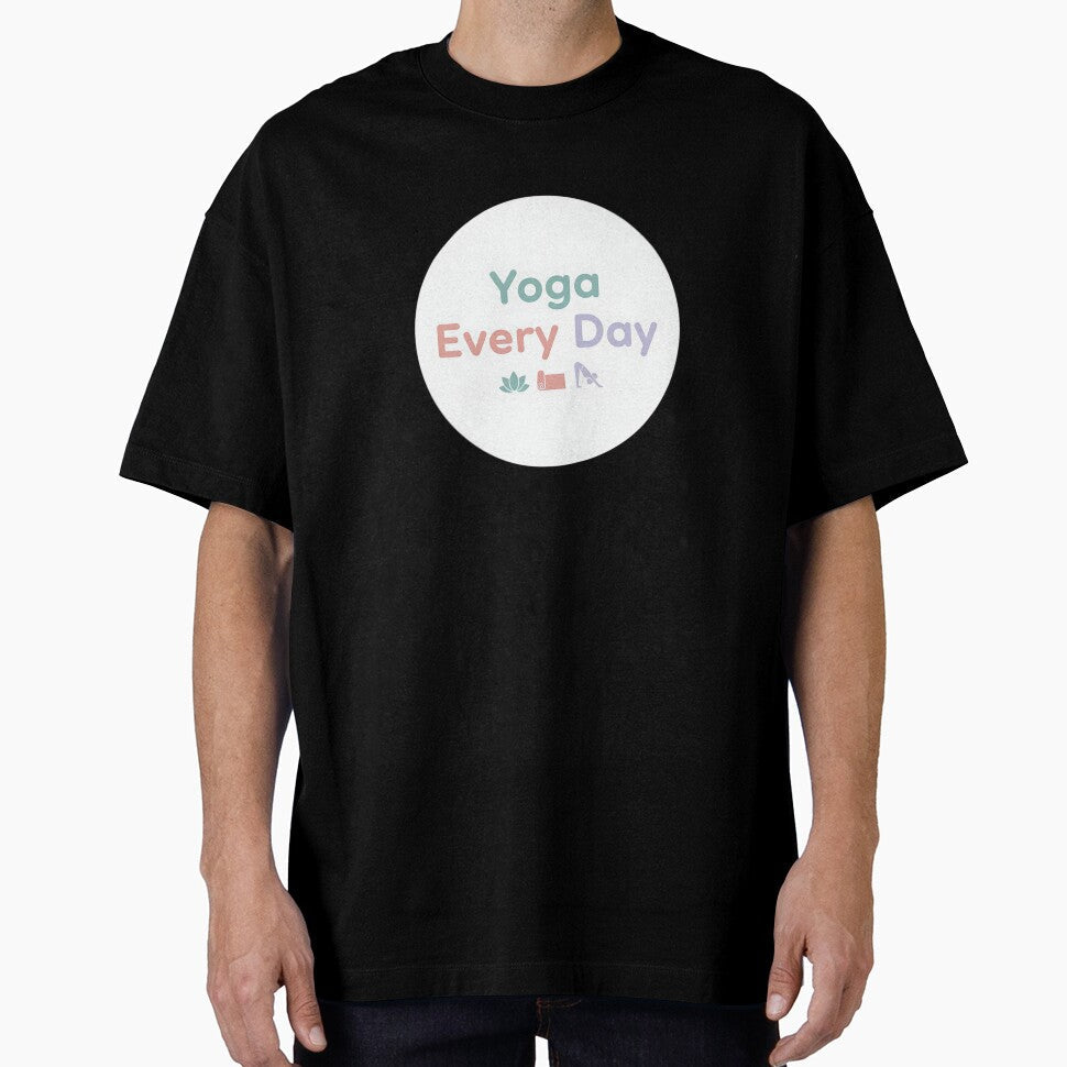 Yoga Every Day – Yoga & Fitness Instructor Daily Practice Tee by Muzgle Unisex , , , Long Sleeve Tee