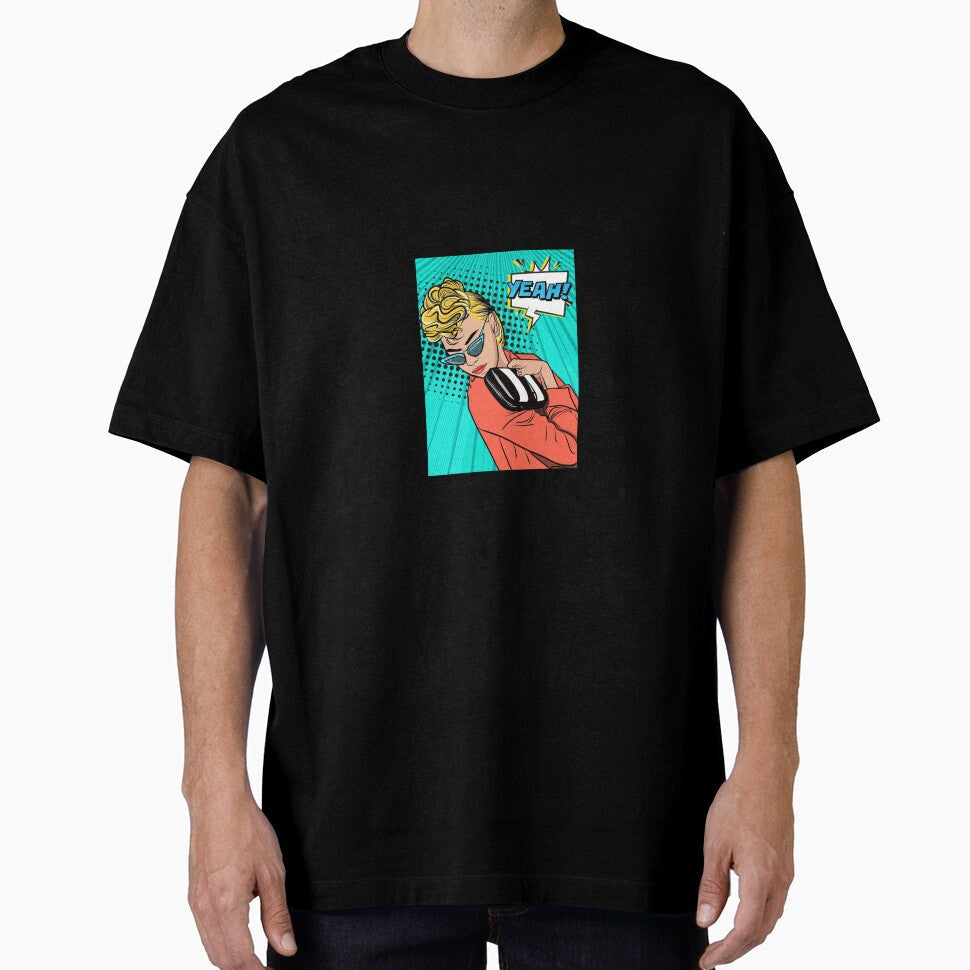 Yeah! Pleasant Pop Art by DEDDANGART Unisex , , , Long Sleeve Tee