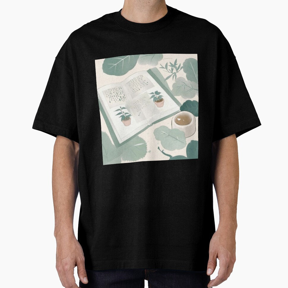 Cozy book & coffee bliss by IvyVault Unisex , , , Long Sleeve Tee