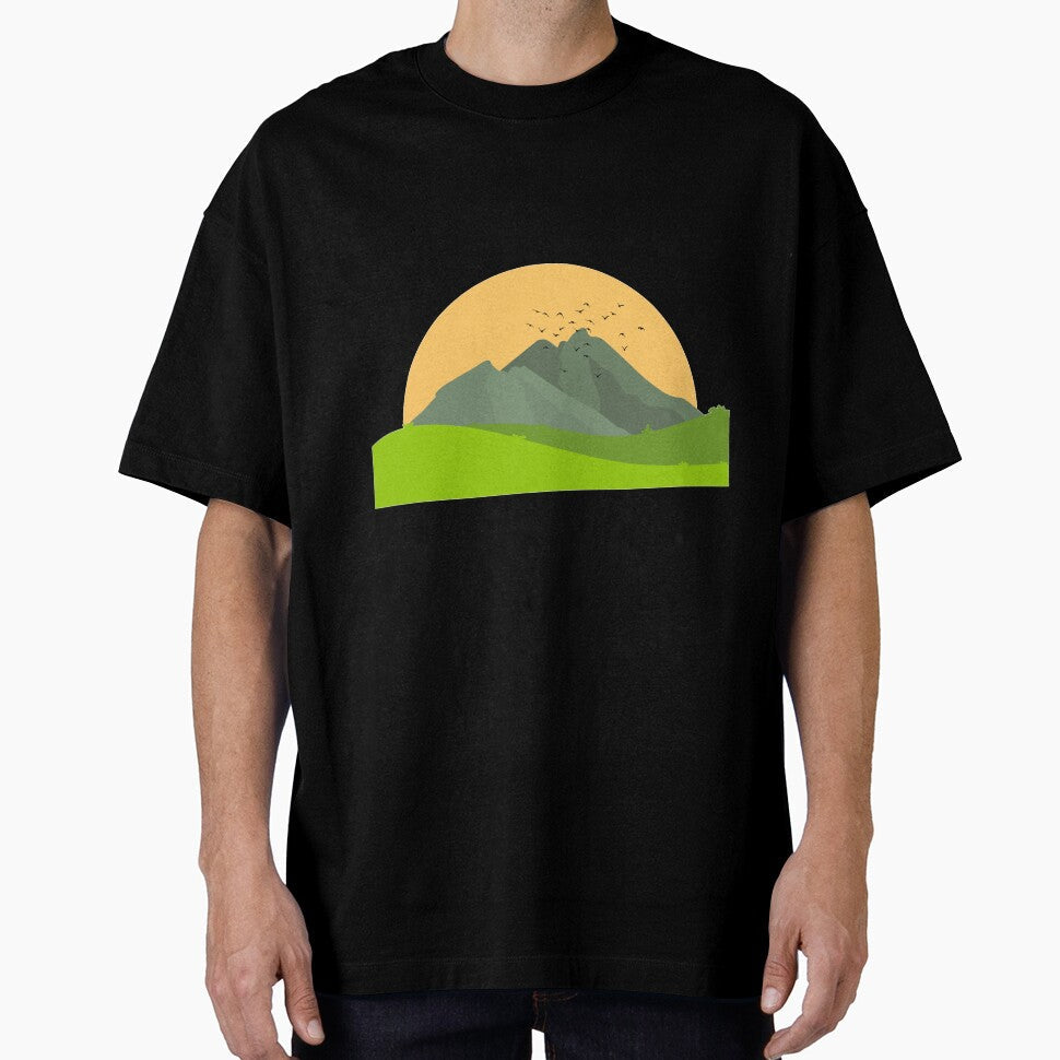 mountain plain sun birds by AA-designstore Unisex , , , Long Sleeve Tee