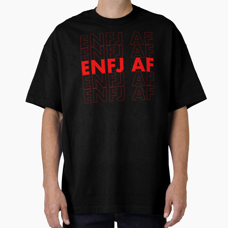ENFJ AF Red Personality MBTI Funny Shirt by FanaticTee Unisex , , , Long Sleeve Tee