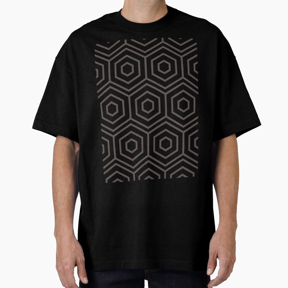 Black and Dark Brown Minimal Shape Pattern Pairs DE 2022 Popular Color Nomad DET697 by ColorOfTheYears