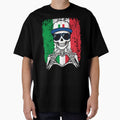 Italian Pride Skeleton Art - Italy Football & Forza Azzurri Tee by Colorful Designs