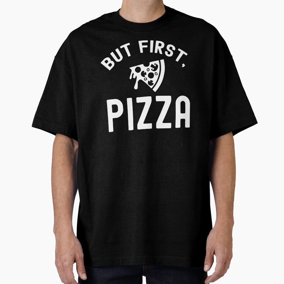 But first, pizza by Statim Unisex , , , Long Sleeve Tee