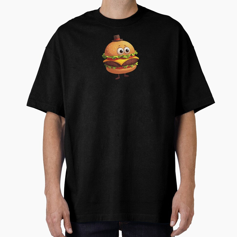 Burger - Funny burger cartoon by Luisshopp Unisex , , , Long Sleeve Tee