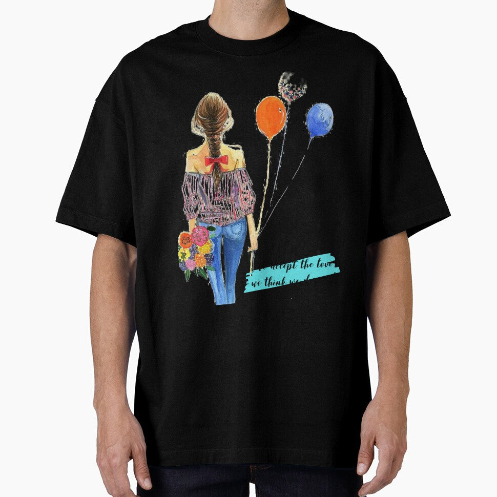 "We Accept The Love We Think We Deserve" by LondonHouse Unisex , , , Long Sleeve Tee