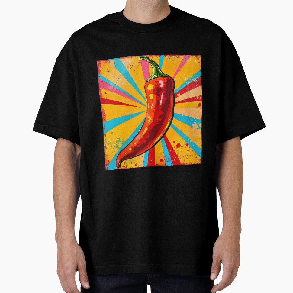 Chilli Pop Art 4 by AstroRisq Unisex , , , Long Sleeve Tee
