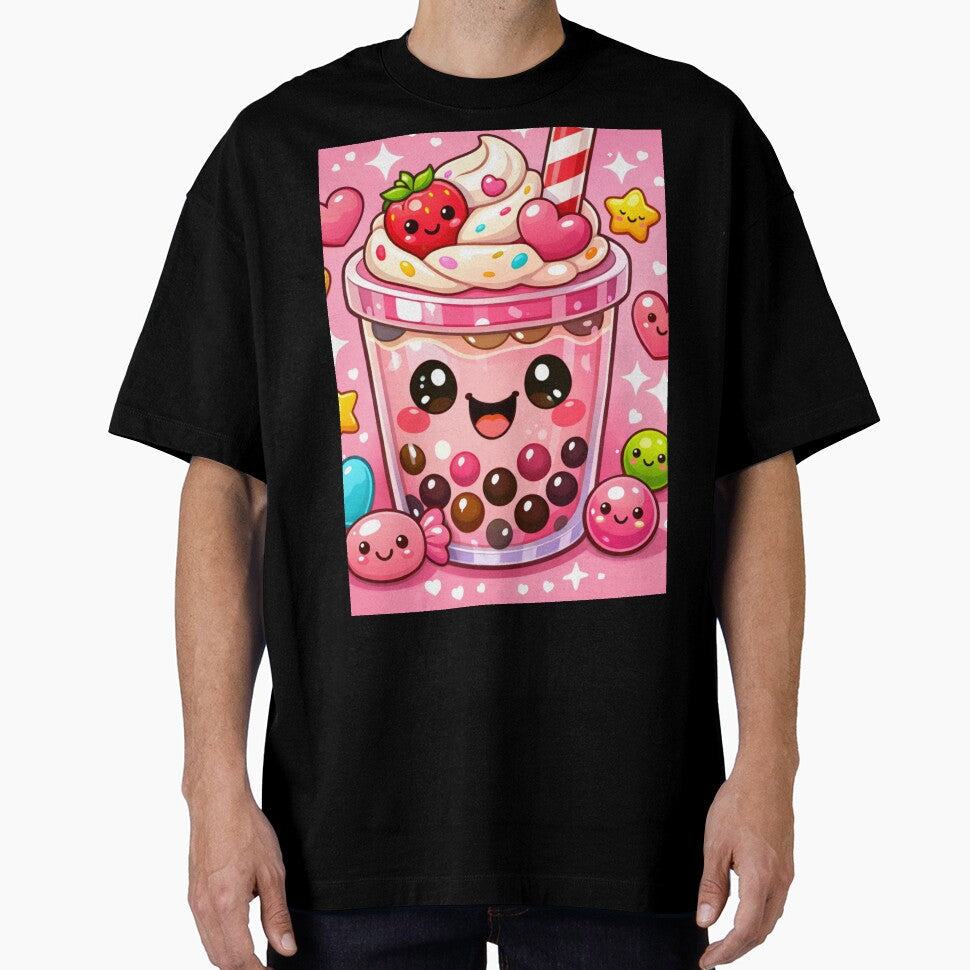 Kawaii Bubble Tea – Cute Sweet Drink by Aramdesing Unisex , , , Long Sleeve Tee