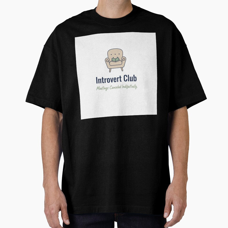 Introvert Club Funny Minimalist Design – Witty Humor for Introverts by FindYouByZ Unisex , , , Long Sleeve Tee